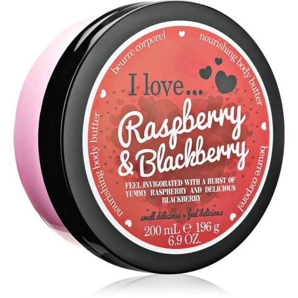 I love... Strawberries & Cream масло за тяло Raspberry & Blackberry 200 мл.