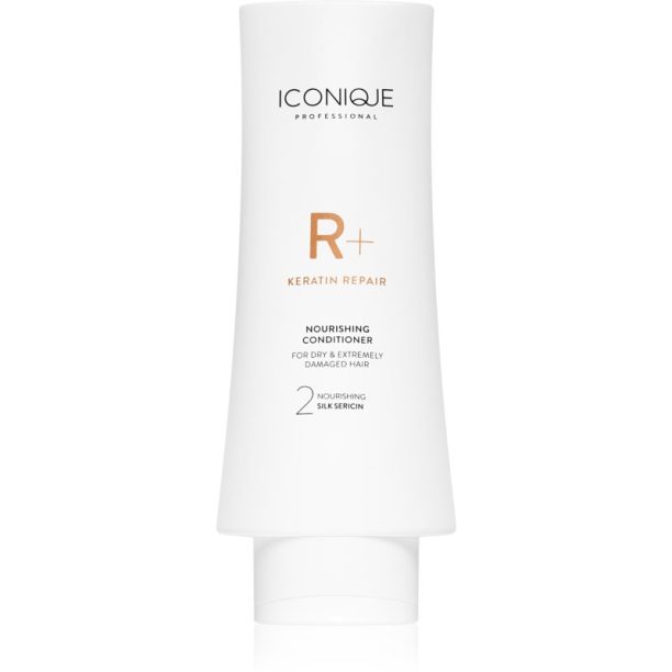 ICONIQUE Professional R+ Keratin repair Nourishing conditioner кератинов възстановяващ балсам за суха и увредена коса 200 мл. на ниска цена