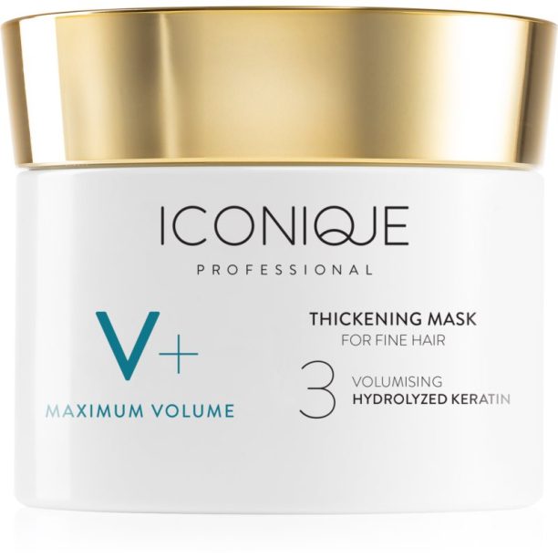 ICONIQUE Professional V+ Maximum volume Thickening mask интензивна маска за обем за нежна коса 100 мл.