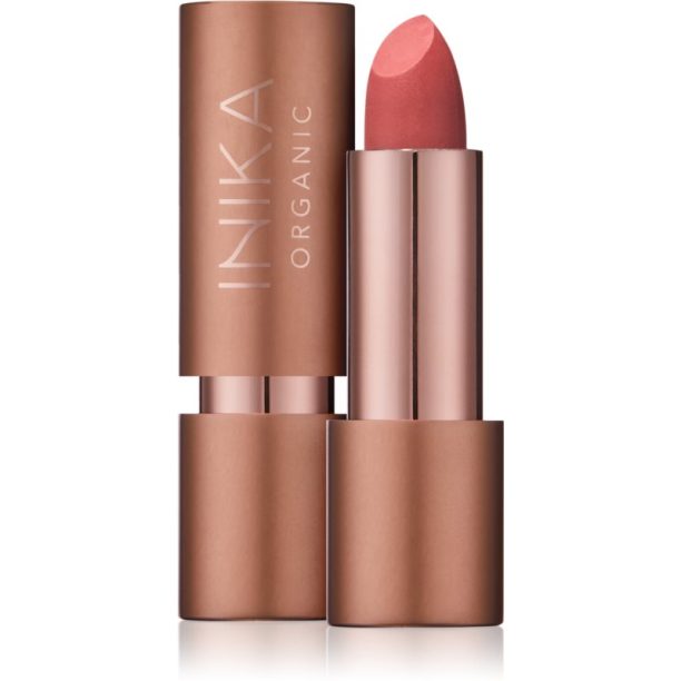 INIKA Organic Creamy Lipstick кремообразно хидратиращо червило цвят Pink Poppy 4