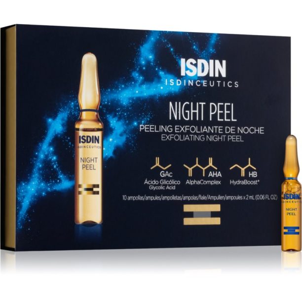 ISDIN Isdinceutics Night Peel ексфолиращ и пилинг серум в ампули 10x2 мл.