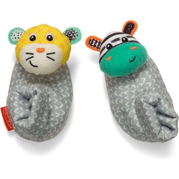 Infantino Foot Rattles Zebra and Tiger буйки с дрънкалка 2 бр.