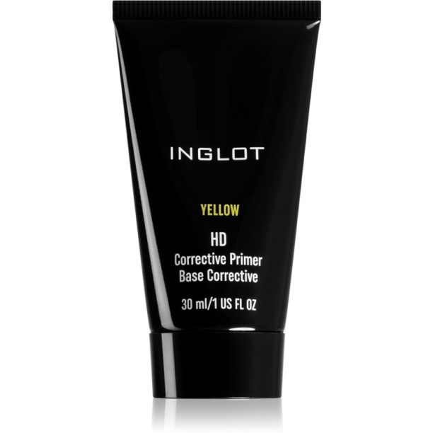 Inglot HD CC крем за уеднаквяване тена на лицето цвят Mattifying Yellow 30 мл.