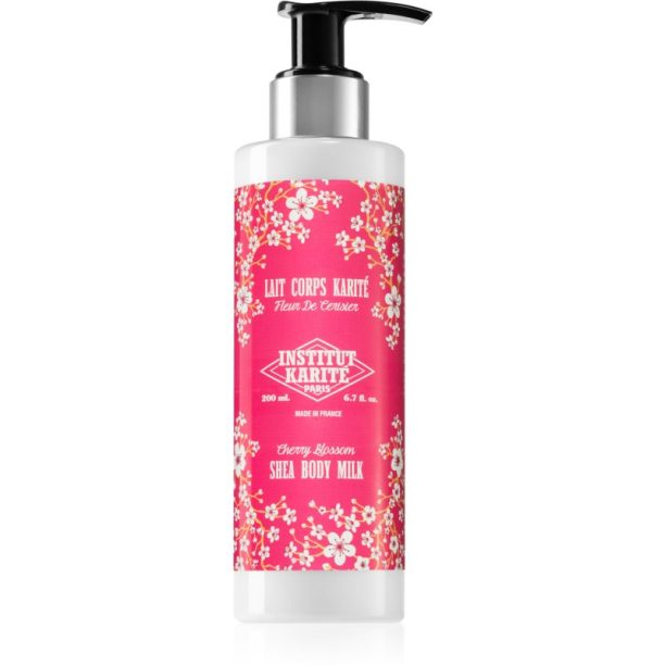 Institut Karité Paris Cherry Blossom Shea Body Milk лек лосион за тяло с масло от шеа 200 мл.