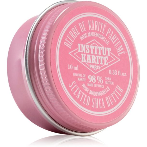 Institut Karité Paris Rose Mademoiselle 98% Scented Shea Butter масло от шеа  парфюмиран 10 мл.