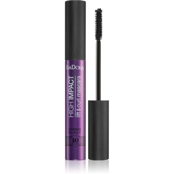 IsaDora 10 Sec High Impact Lift & Curl спирала за обем и извиване на мигли цвят 31 Intense Black 9 мл.