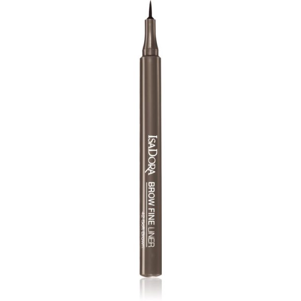 IsaDora Brow Fine Liner маркер за вежди цвят 42 Soft Brown 1