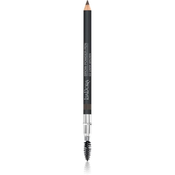 IsaDora Brow Powder Pen молив за вежди с четка цвят 03 Dark Brown 1