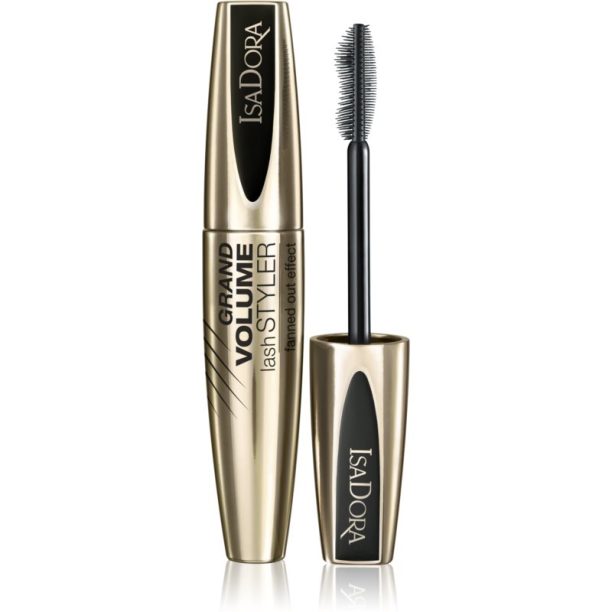 IsaDora Grand Volume Lash Styler спирала за обем и дефиниране на мигли цвят 40 Black 9 мл.