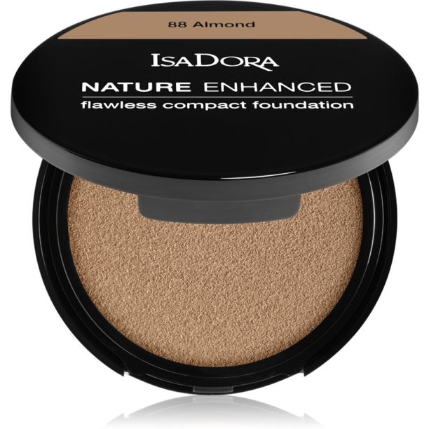 IsaDora Nature Enhanced Flawless Compact Foundation компактен кремообразен фон дьо тен цвят 88 Almond 10 гр.