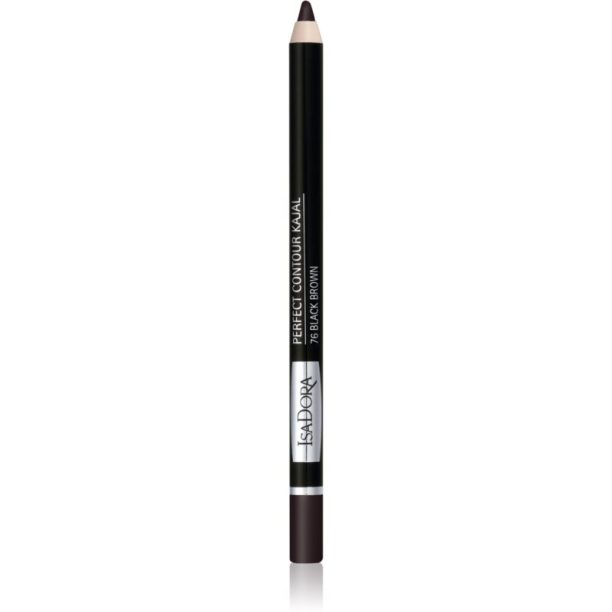 IsaDora Perfect Contour Kajal молив за очи тип каял цвят 76 Black Brown 1