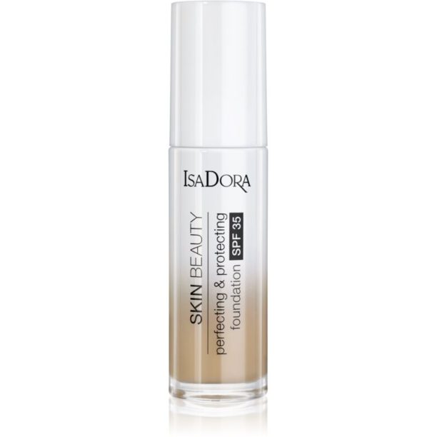 IsaDora Skin Beauty защитен фон дьо тен SPF 35 цвят 07 Medium Buff 30 мл.