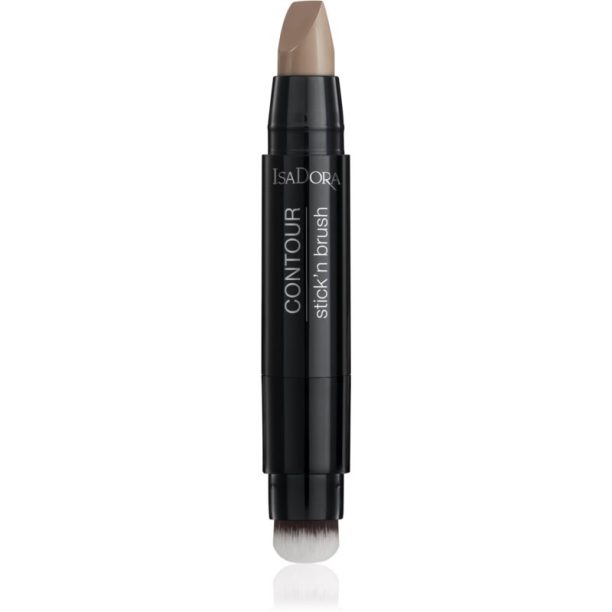 IsaDora Stick'n Brush Controur контуриращ молив с четка цвят 30 Cool Beige на ниска цена