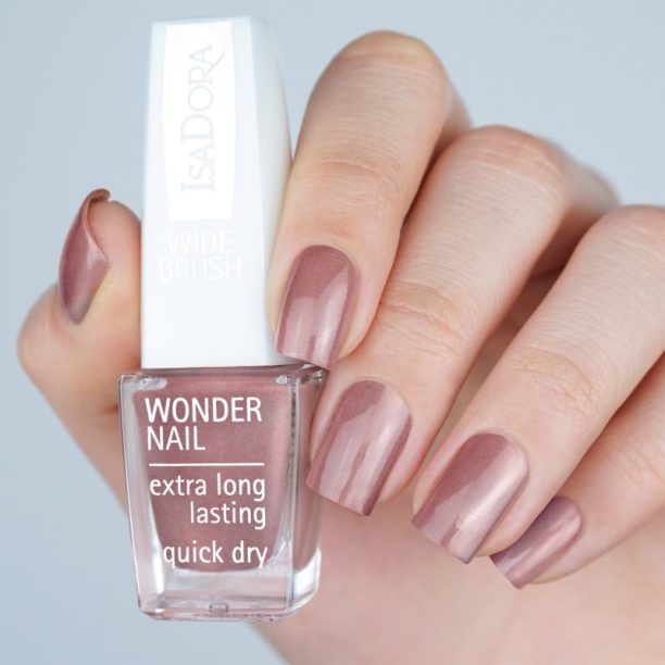 Wonder Nail IsaDora Wonder Nail бързозасъхващ лак за нокти цвят 556 Rose Gold 6 мл.