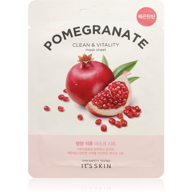 It´s Skin The Fresh Mask Pomegranate платнена маска за озаряване и виталитет на кожата 20 гр.