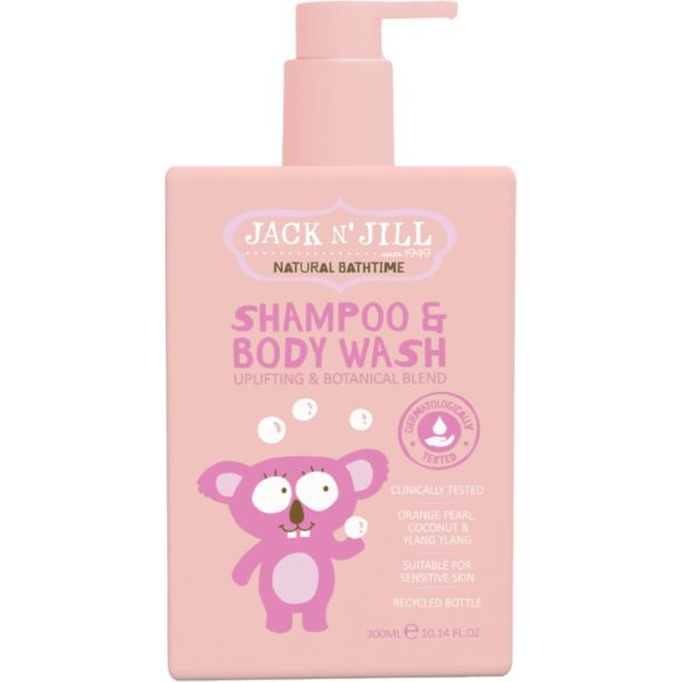 Jack N’ Jill Natural Bathtime Shampoo & Body Wash шампоан и душ гел за деца 300 мл.