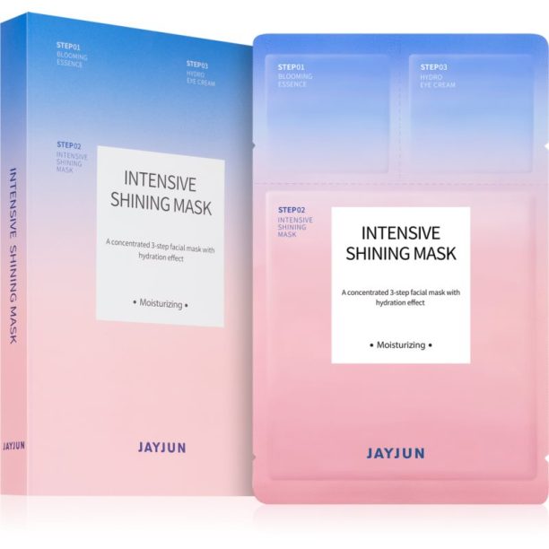 Jayjun Intensive Shining озаряваща маска в три стъпки 5 бр.