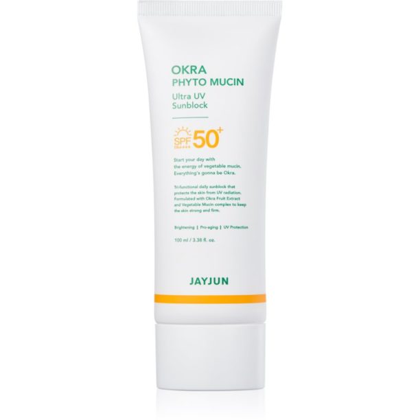 Jayjun Okra Phyto Mucin слънцезащитни продукти SPF 50+ 100 мл.