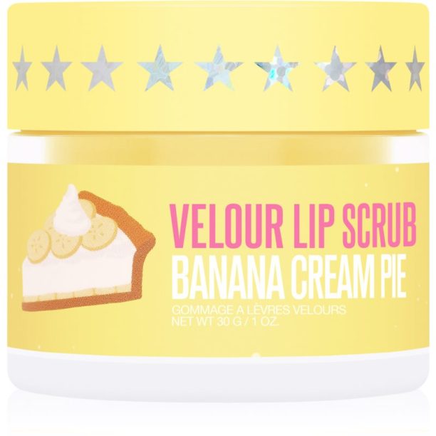 Jeffree Star Cosmetics Banana Fetish Velour Lip Scrub захарен пилинг за устни Banana Cream Pie 30 гр.