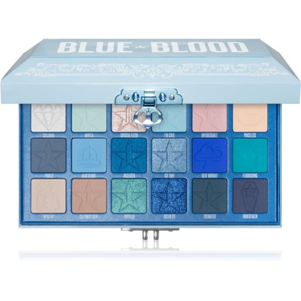 Jeffree Star Cosmetics Blue Blood палитра сенки за очи 18x1