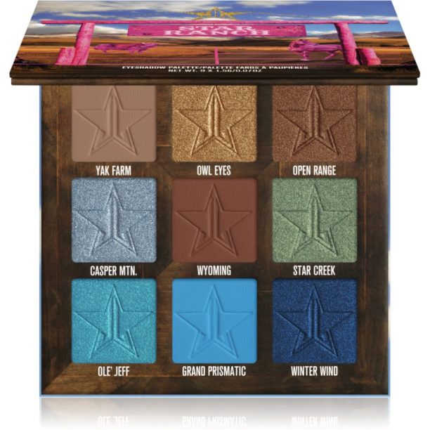 Jeffree Star Cosmetics Star Ranch Mini палитра сенки за очи 9x1