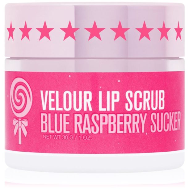 Jeffree Star Cosmetics Velour Lip Scrub захарен пилинг за устни Blue Raspberry Sucker 30 гр.