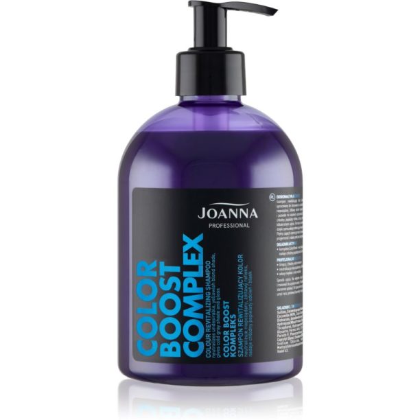 Joanna Professional Color Boost Complex ревитализиращ шампоан за руса и сива коса 500 гр.