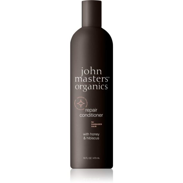 John Masters Organics Honey & Hibiscus Conditioner възстановяващ балсам за увредена коса 473 мл.