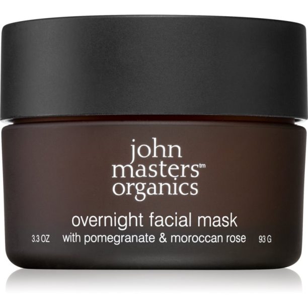 John Masters Organics Pomegranate & Moroccan Rose Overnight Facial Mask озаряваща нощна маска 93 гр.