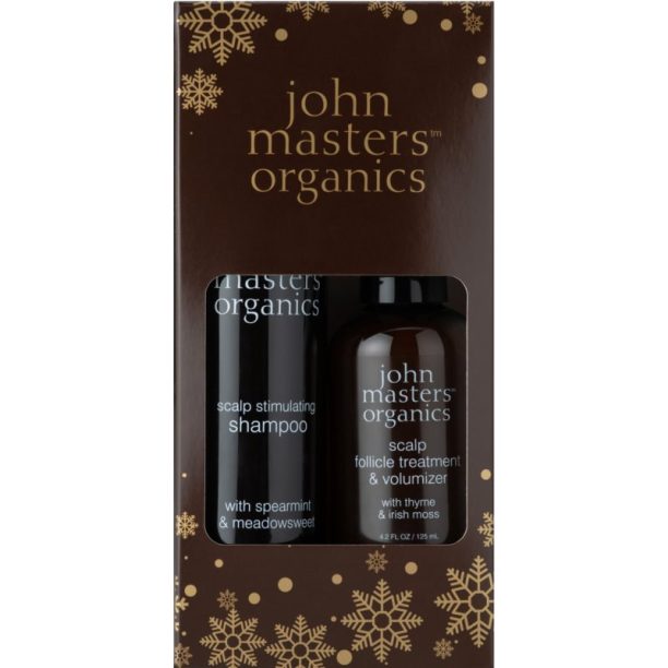 John Masters Organics Spearmint & Meadowsweet Scalp Duo подаръчен комплект (за здрава кожа на главата)