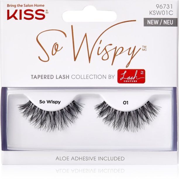 KISS Lash Couture So Wispy изкуствени мигли 01 2 бр.