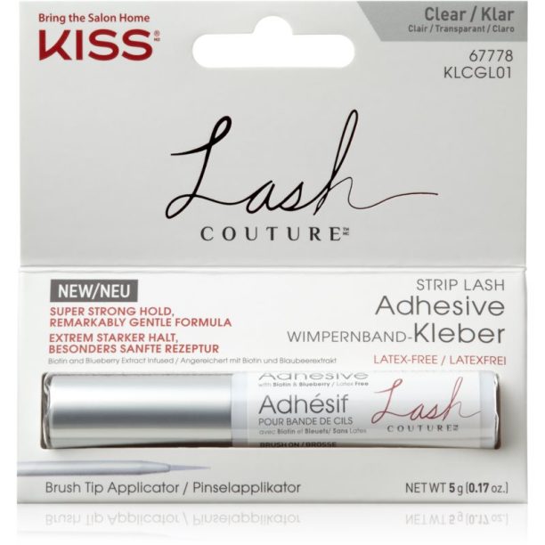 KISS Lash Couture лепило за изкуствени мигли с апликатор цвят White 5 гр.