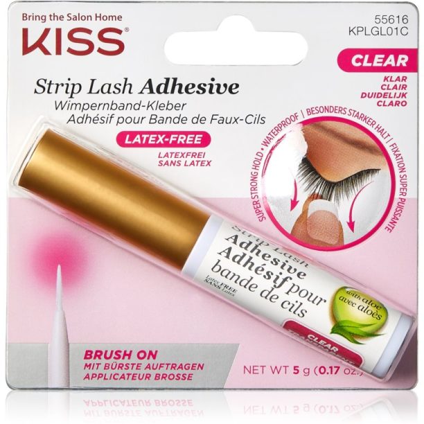 KISS Strip Lash Adhesive прозрачно лепило за изкуствени мигли 5 гр.