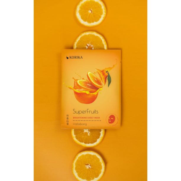 KORIKA SuperFruits Hallabong - Set of 5 Brightening Face Sheet Masks