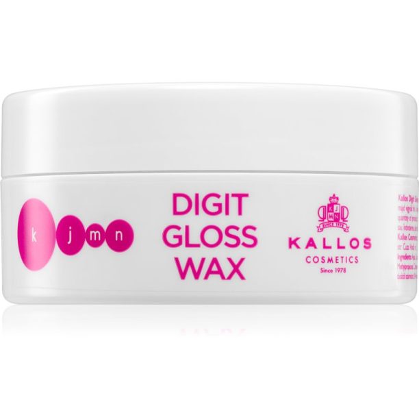 Kallos KJMN Digit Gloss Wax восък за оформяне за блясък и мекота на косата 100 мл.