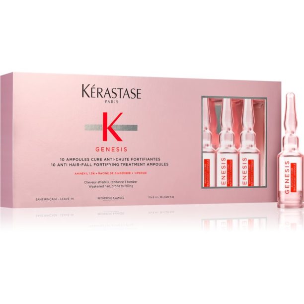 Kérastase Genesis Ampoules Cure Anti-Chute Fortifiantes интензивен серум за разредена коса 10x6 мл. на ниска цена