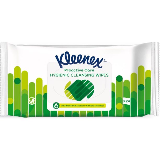 Kleenex Antibacterial Wet Wipes мокри кърпички без алкохол 24 бр.