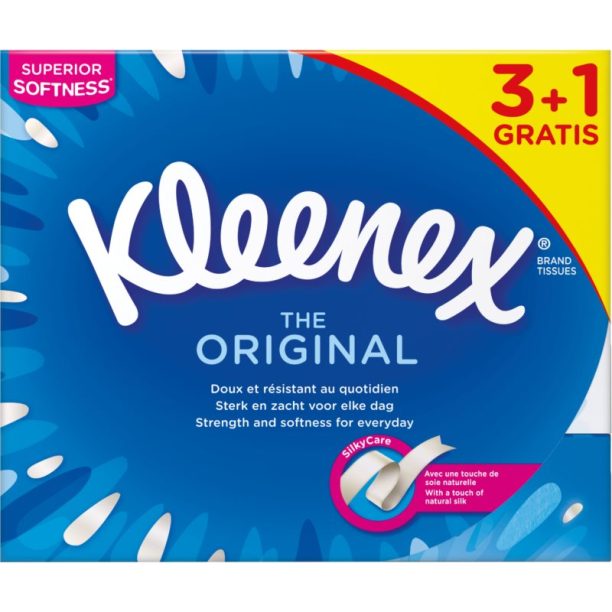 Kleenex Original Box хартиени кърпички 3+1 72 бр.