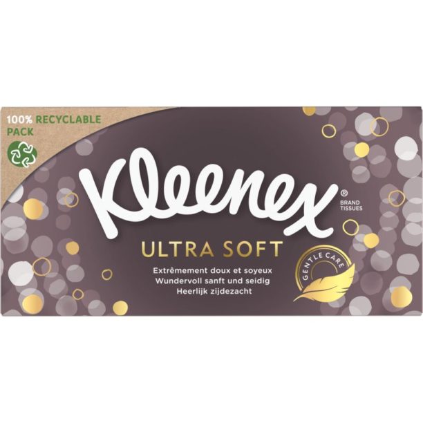 Kleenex Ultra Soft Box хартиени кърпички 64 бр.