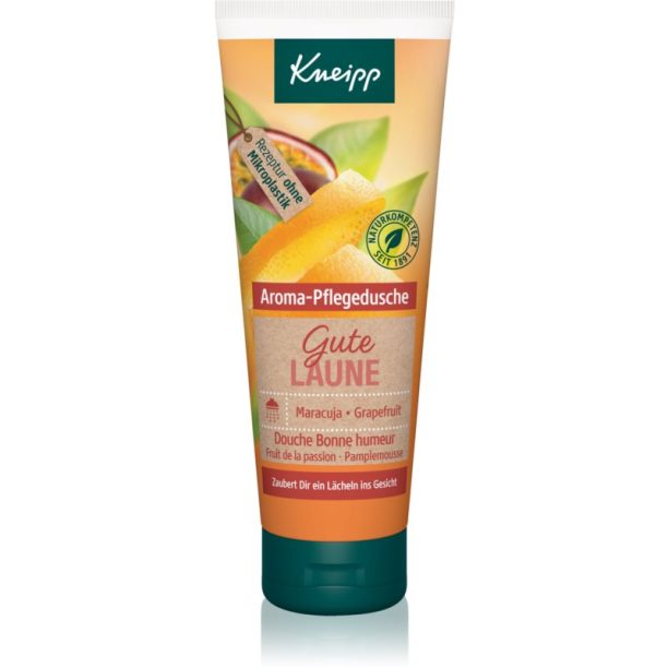 Kneipp Good Mood зареждащ с енергия душ гел малка опаковка Maracuja Grapefruit 75 мл.