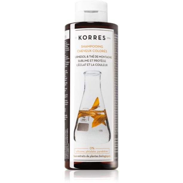 Korres Sunflower and Mountain Tea шампоан  за боядисана коса 250 мл.