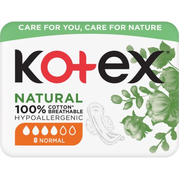 Kotex Natural Normal санитарни кърпи 8 бр.