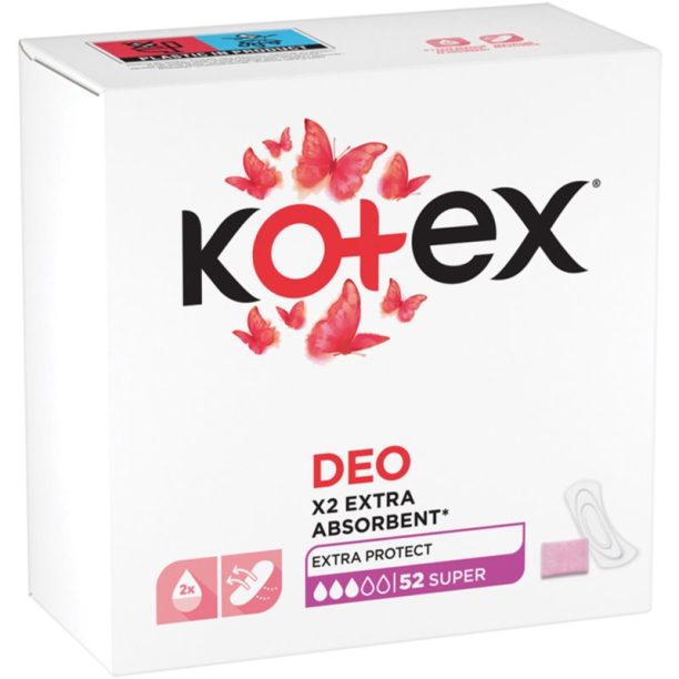 Kotex Super Deo дамски превръзки 52 бр.