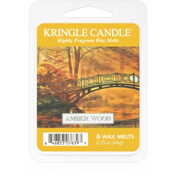 Kringle Candle Amber Wood восък за арома-лампа 64 гр.