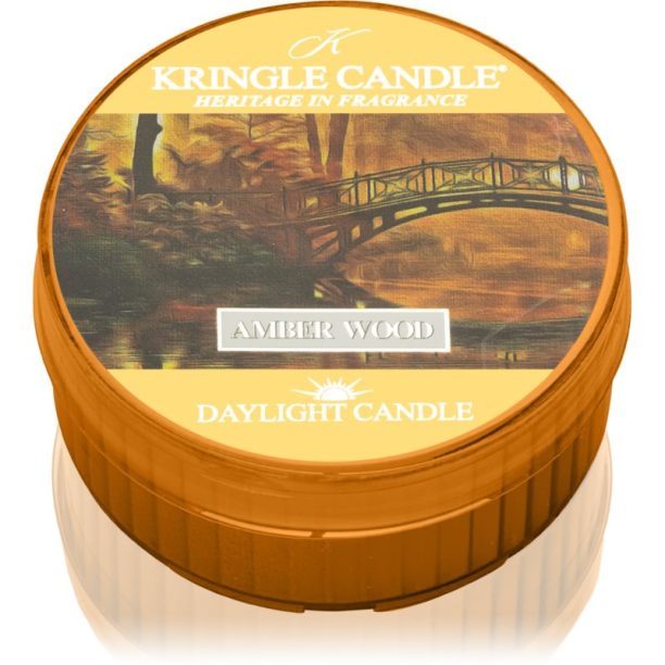 Kringle Candle Amber Wood чаена свещ 42 гр.