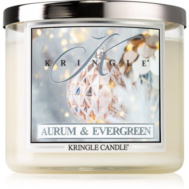 Kringle Candle Aurum & Evergreen ароматна свещ 411 гр.