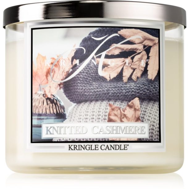 Kringle Candle Knitted Cashmere ароматна свещ 411 гр.