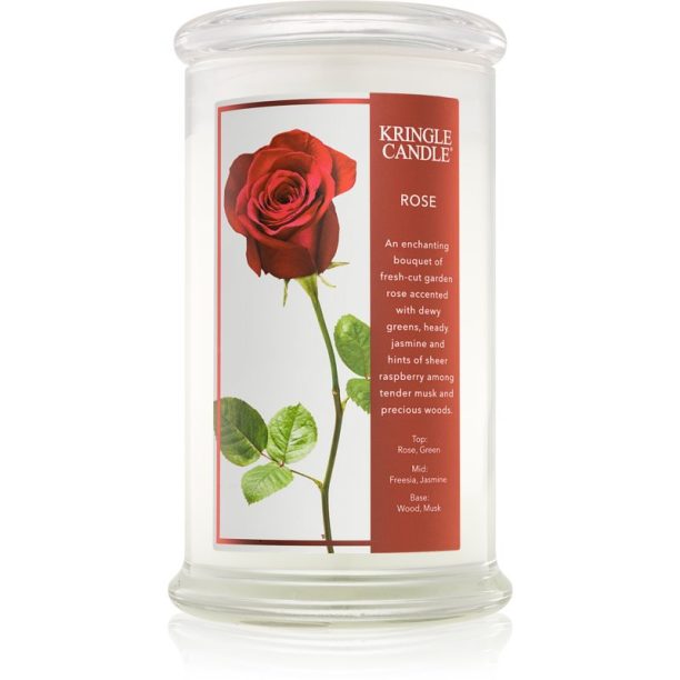 Kringle Candle Rose ароматна свещ 624 гр.