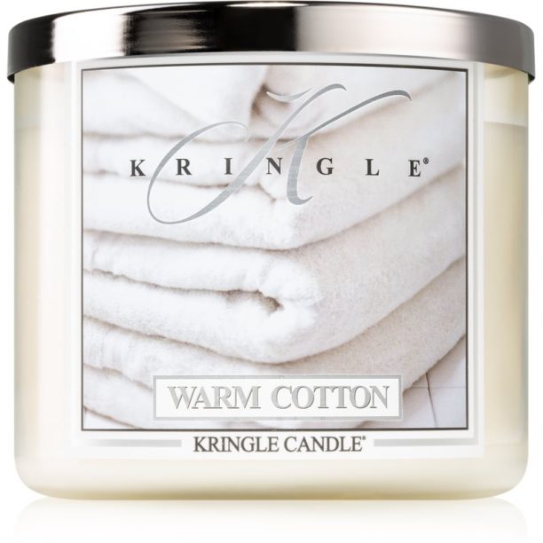 Kringle Candle Warm Cotton ароматна свещ 411 гр.