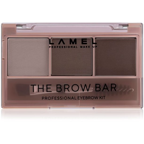 LAMEL BASIC The Brow Bar палитра за вежди с четка #402 4